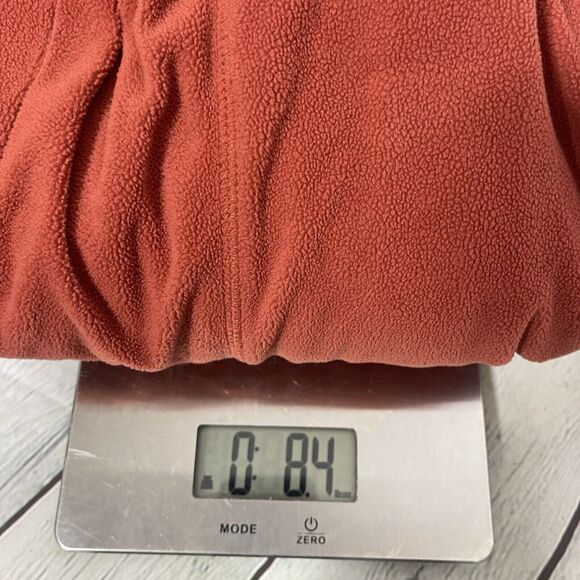 Columbia Sweater Men XL Fleece Orange Long Sleeve Polyester Light Weight Pull - Picture 10 of 10